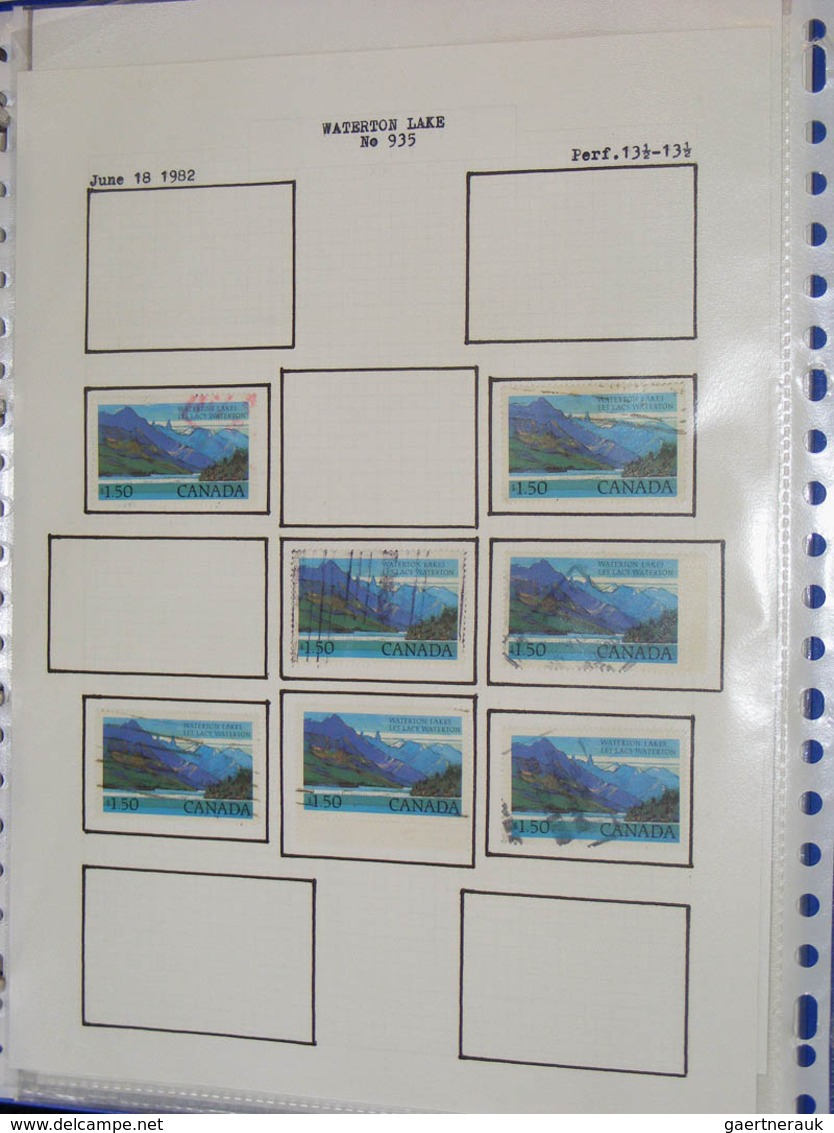 22347 Canada: 1899-2007. Extensive lot Canada 1899-2007 in 5 ordners in box. Lot contains very many stamps