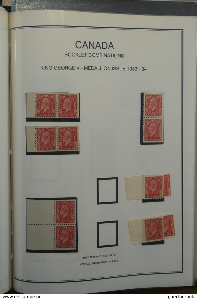 22348 Canada: 1900-1935. Nice MNH and mint hinged, somewhat specialised collection booklet panes and stamp