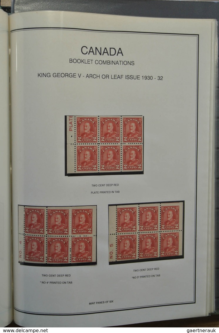 22348 Canada: 1900-1935. Nice MNH and mint hinged, somewhat specialised collection booklet panes and stamp