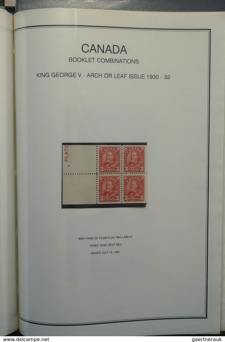 22348 Canada: 1900-1935. Nice MNH and mint hinged, somewhat specialised collection booklet panes and stamp