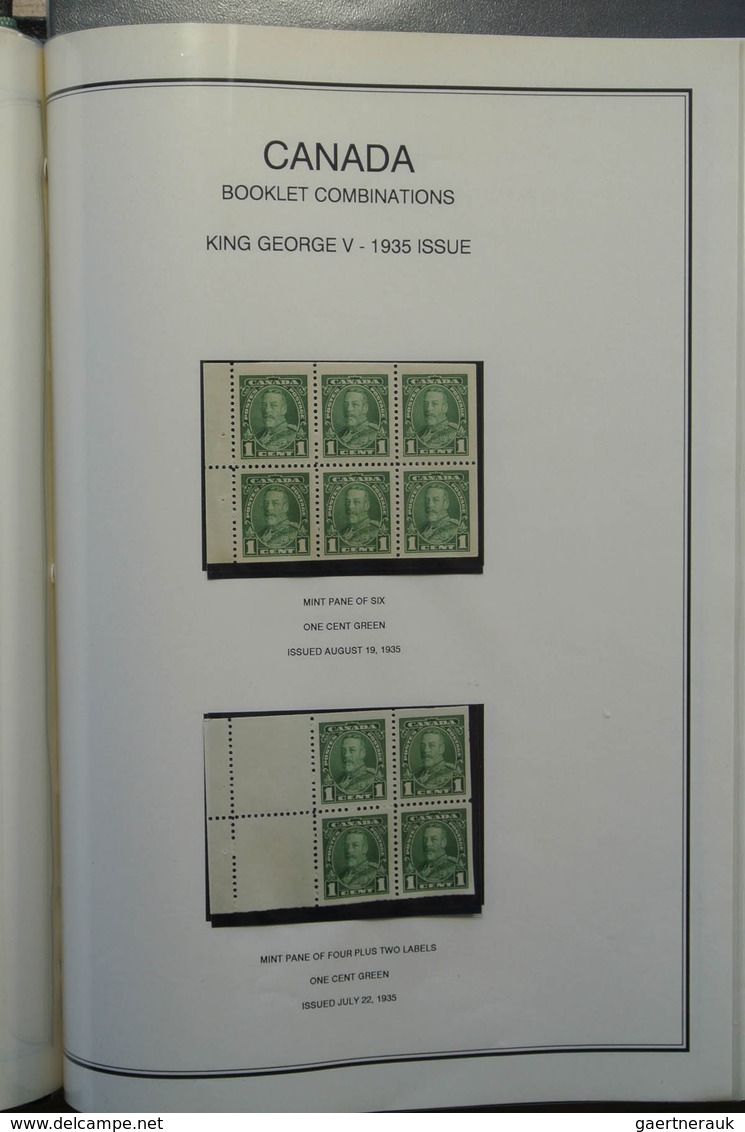 22348 Canada: 1900-1935. Nice MNH and mint hinged, somewhat specialised collection booklet panes and stamp