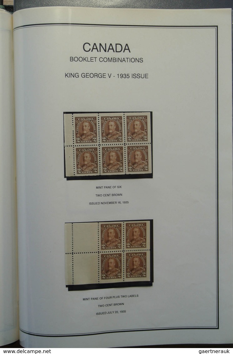 22348 Canada: 1900-1935. Nice MNH and mint hinged, somewhat specialised collection booklet panes and stamp