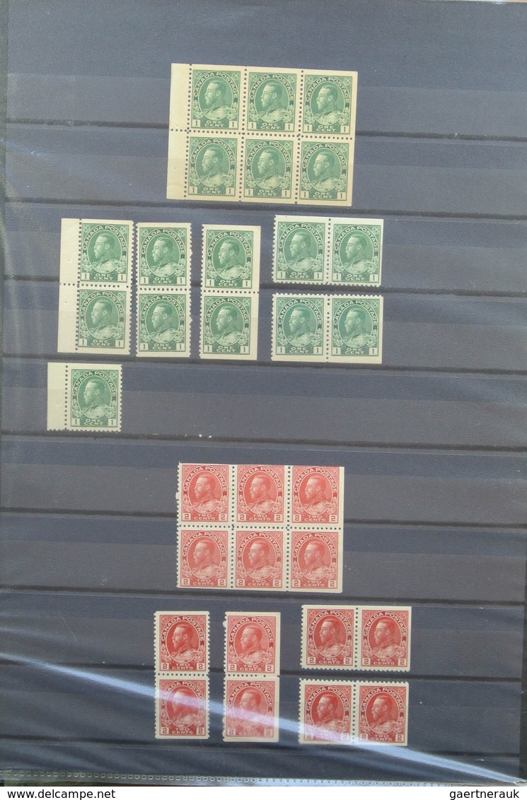 22348 Canada: 1900-1935. Nice MNH and mint hinged, somewhat specialised collection booklet panes and stamp