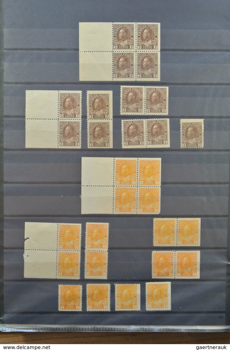 22348 Canada: 1900-1935. Nice MNH and mint hinged, somewhat specialised collection booklet panes and stamp