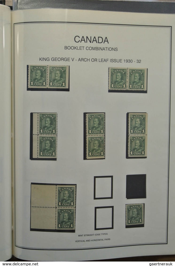 22348 Canada: 1900-1935. Nice MNH and mint hinged, somewhat specialised collection booklet panes and stamp