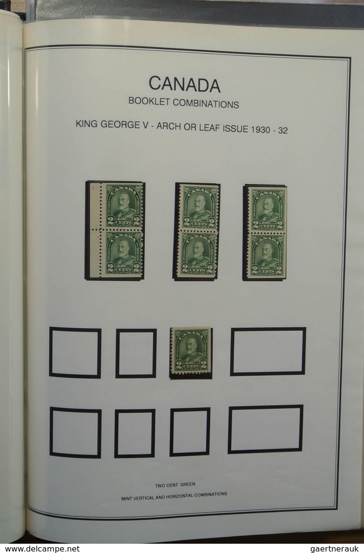 22348 Canada: 1900-1935. Nice MNH and mint hinged, somewhat specialised collection booklet panes and stamp