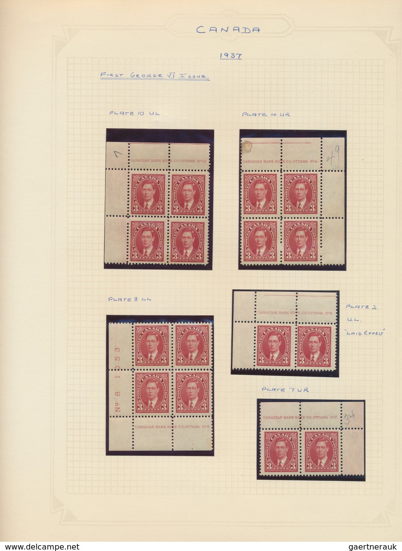 22352 Canada: 1937/1951, Mint And Used Collection Of The KGVI Issues, Neatly Mounted On Album Pages, Somew - Autres & Non Classés