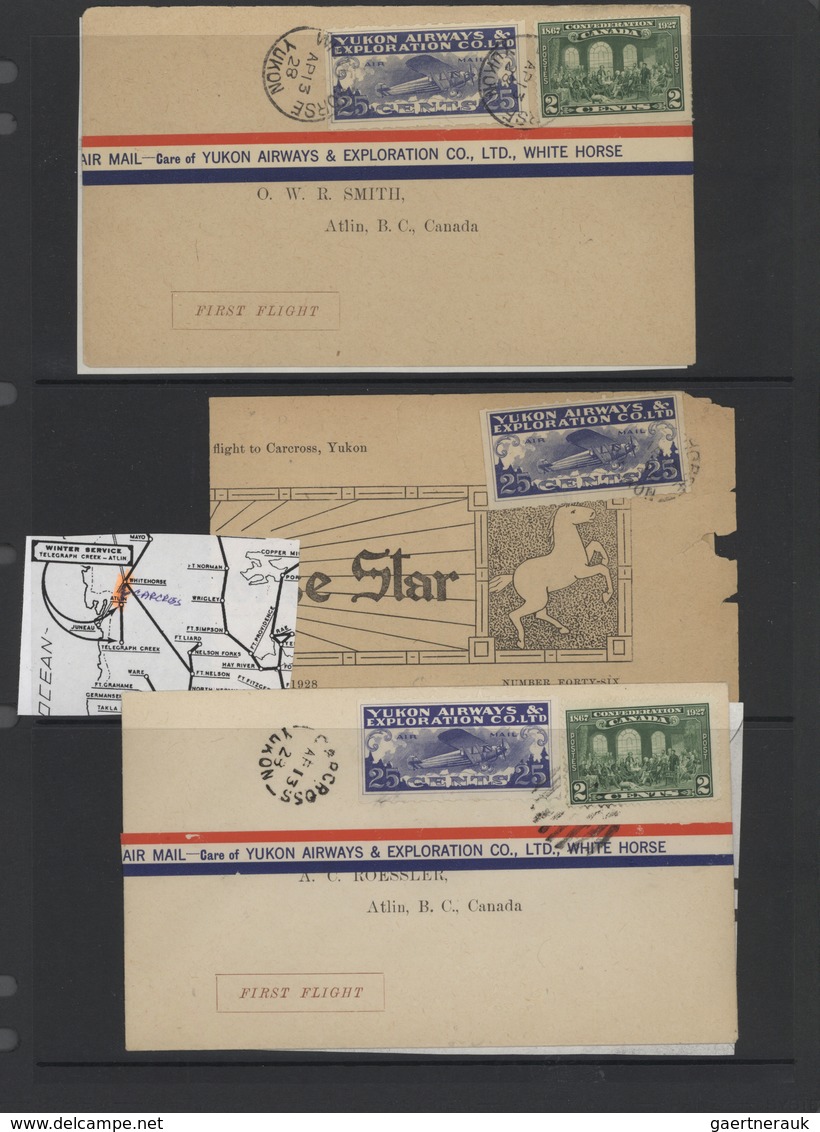 22355 Canada: Well-researched Collection With Around 70 Covers Bearing The Special Local Airways Labels, A - Autres & Non Classés