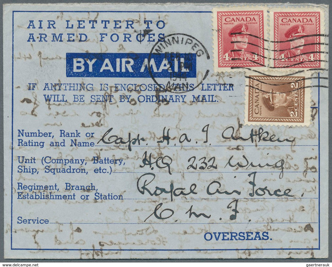 22356 Canada - Ganzsachen: 1943/1975 (ca.), AEROGRAMMES: Accumulation With About 200 Unused And Used/CTO A - 1860-1899 Règne De Victoria