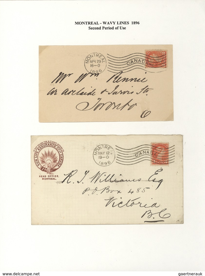 22357 Canada - Stempel: 1896/1902, THE MACHINE CANCELLATIONS OF CANADA, Extraordinary Collection Of Apprx. - Histoire Postale