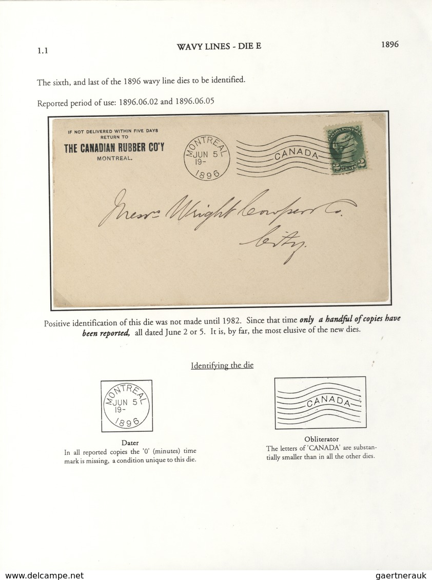 22357 Canada - Stempel: 1896/1902, THE MACHINE CANCELLATIONS OF CANADA, extraordinary collection of apprx.