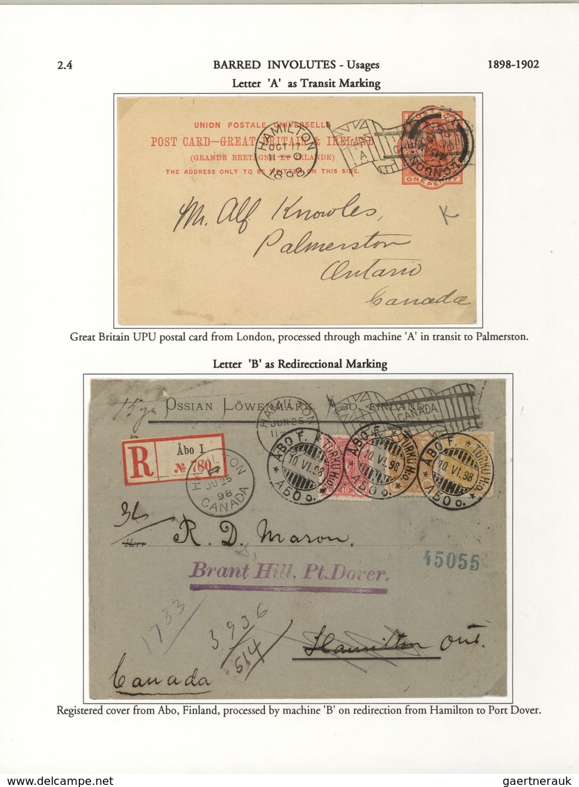 22357 Canada - Stempel: 1896/1902, THE MACHINE CANCELLATIONS OF CANADA, extraordinary collection of apprx.