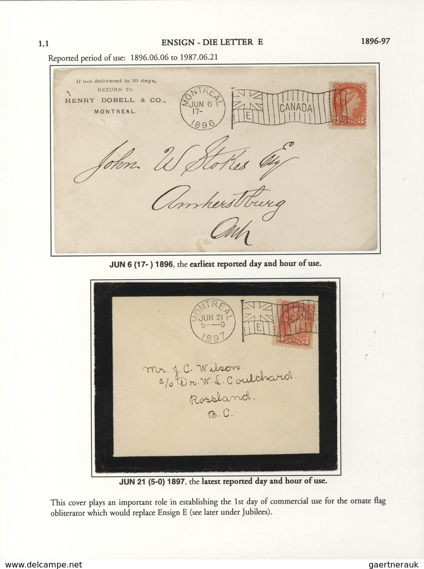 22357 Canada - Stempel: 1896/1902, THE MACHINE CANCELLATIONS OF CANADA, extraordinary collection of apprx.