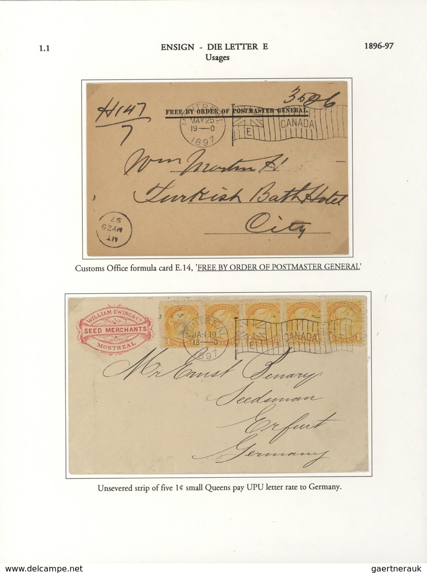 22357 Canada - Stempel: 1896/1902, THE MACHINE CANCELLATIONS OF CANADA, extraordinary collection of apprx.