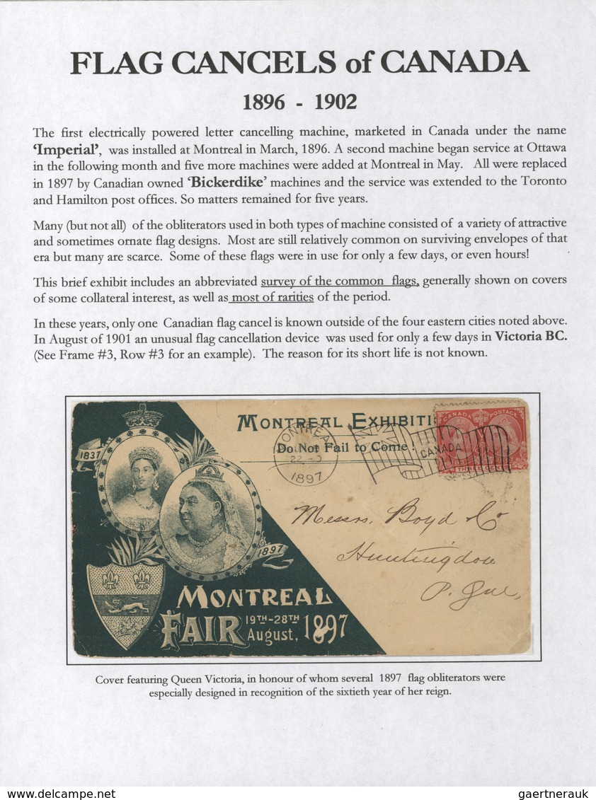 22357 Canada - Stempel: 1896/1902, THE MACHINE CANCELLATIONS OF CANADA, extraordinary collection of apprx.