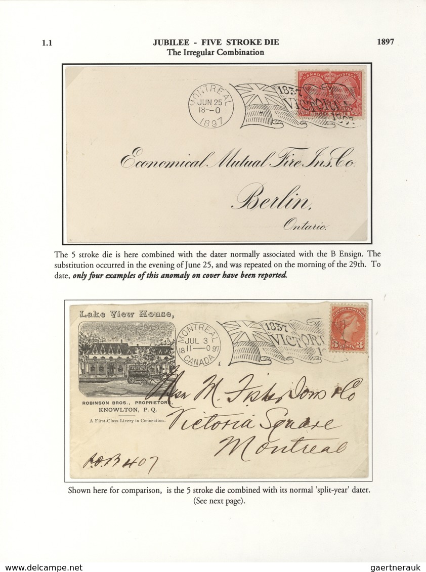 22357 Canada - Stempel: 1896/1902, THE MACHINE CANCELLATIONS OF CANADA, extraordinary collection of apprx.