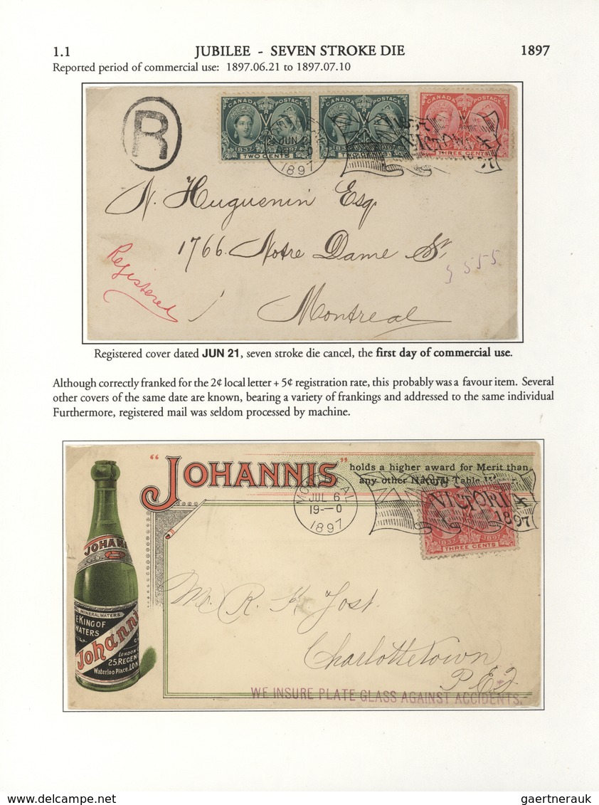 22357 Canada - Stempel: 1896/1902, THE MACHINE CANCELLATIONS OF CANADA, extraordinary collection of apprx.