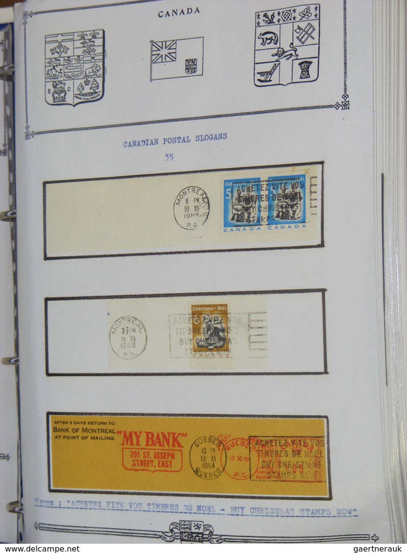 22358 Canada - Stempel: Collection Covers And Parts Of Covers Of Canada With Machine Cancels With Slogans - Histoire Postale