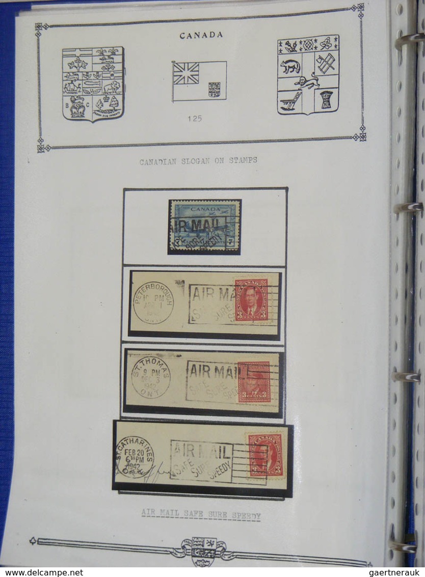 22358 Canada - Stempel: Collection Covers And Parts Of Covers Of Canada With Machine Cancels With Slogans - Histoire Postale