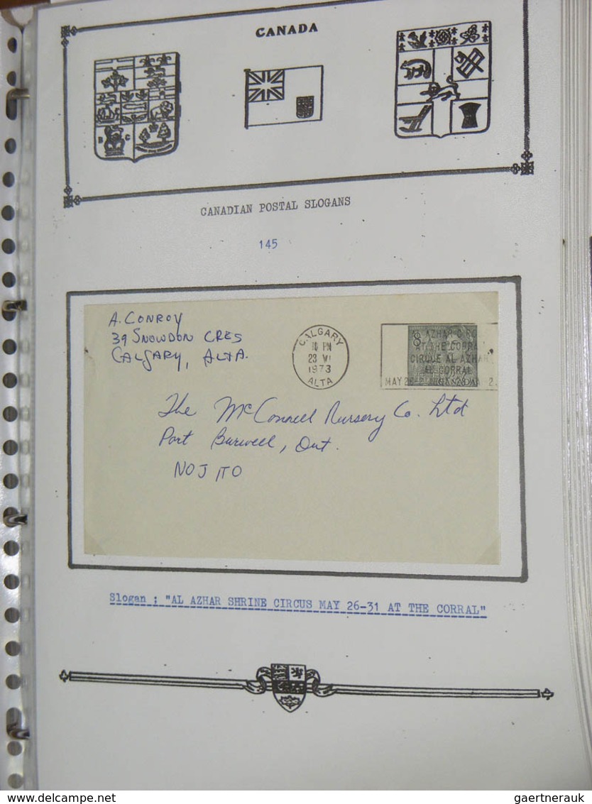 22358 Canada - Stempel: Collection covers and parts of covers of Canada with machine cancels with slogans