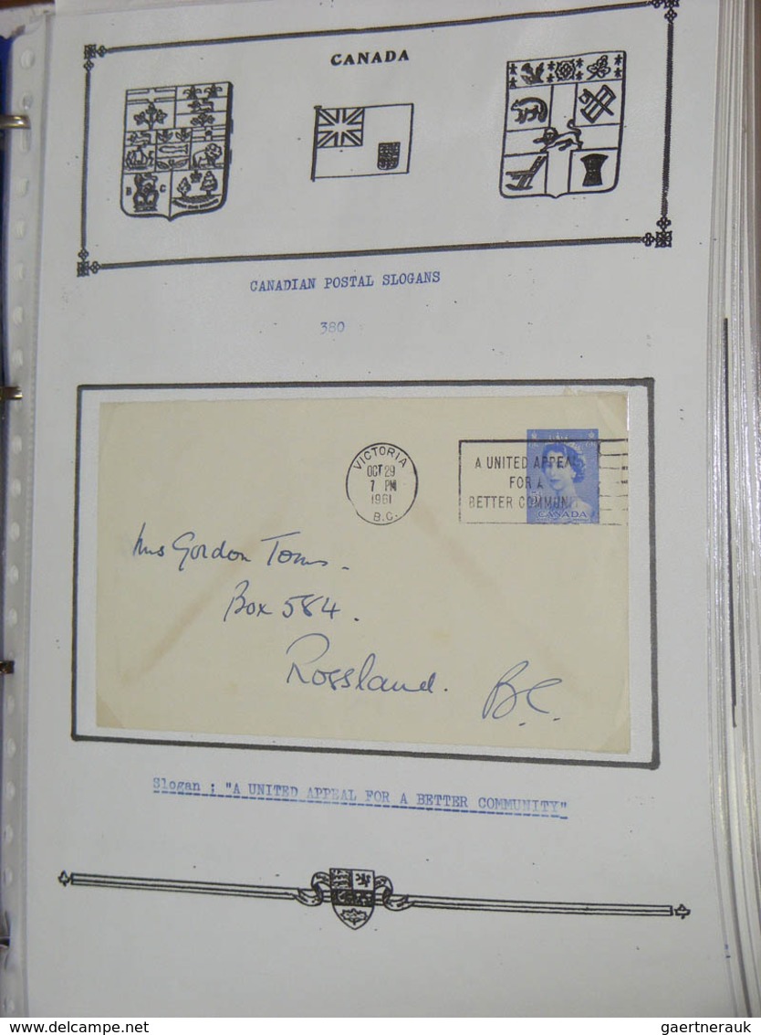 22358 Canada - Stempel: Collection covers and parts of covers of Canada with machine cancels with slogans