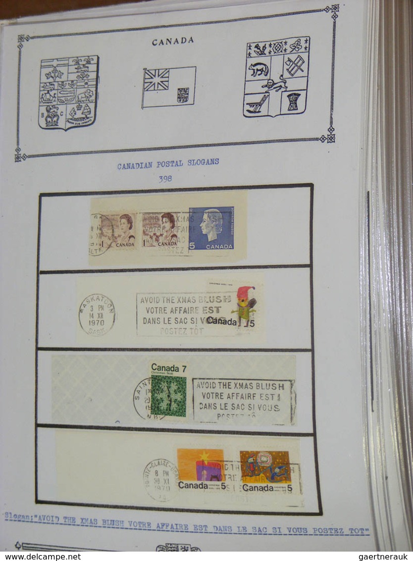 22358 Canada - Stempel: Collection covers and parts of covers of Canada with machine cancels with slogans