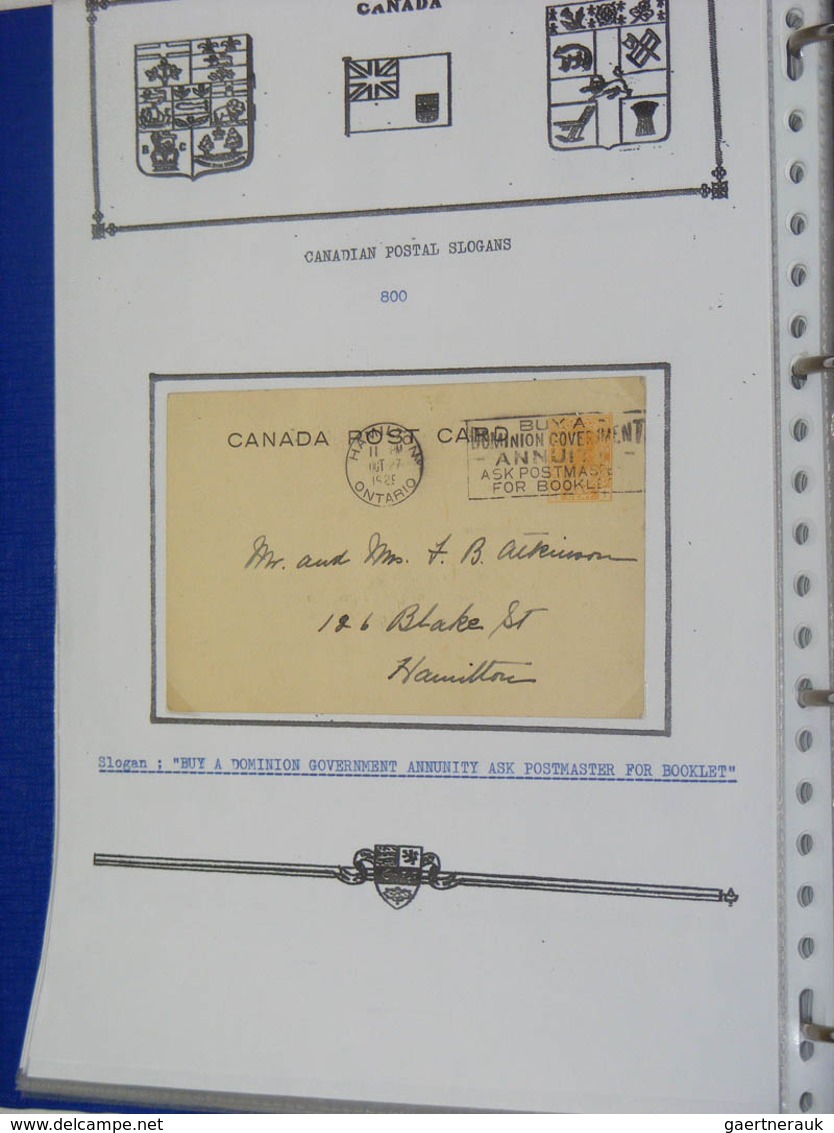 22358 Canada - Stempel: Collection covers and parts of covers of Canada with machine cancels with slogans