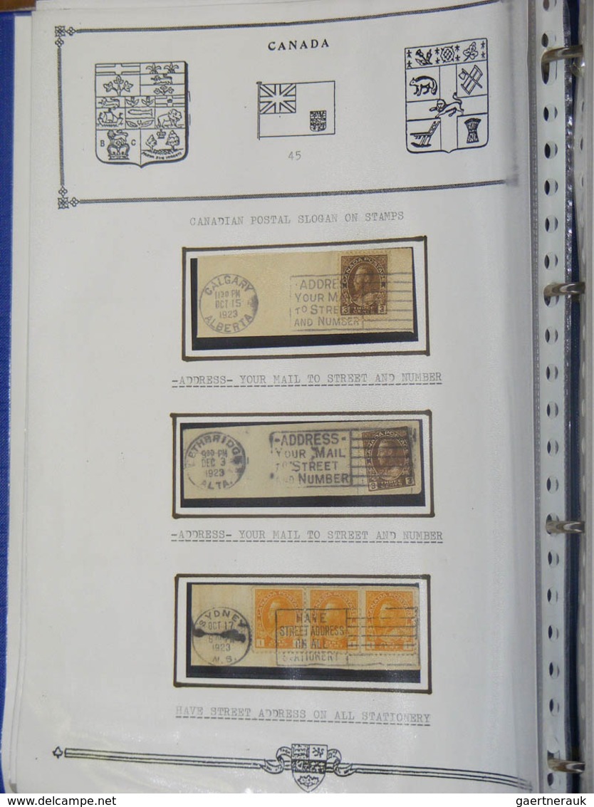 22358 Canada - Stempel: Collection covers and parts of covers of Canada with machine cancels with slogans