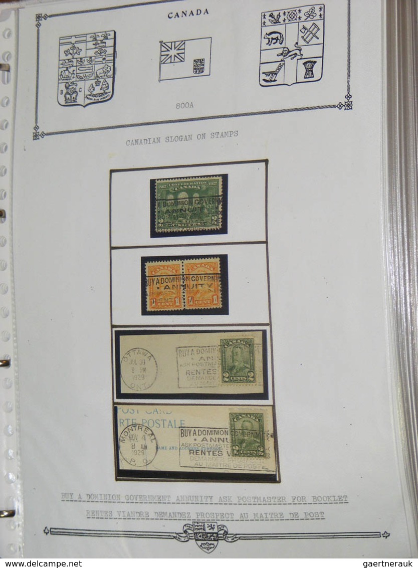 22358 Canada - Stempel: Collection covers and parts of covers of Canada with machine cancels with slogans