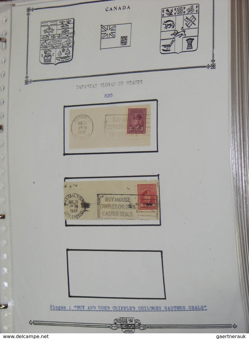 22358 Canada - Stempel: Collection covers and parts of covers of Canada with machine cancels with slogans