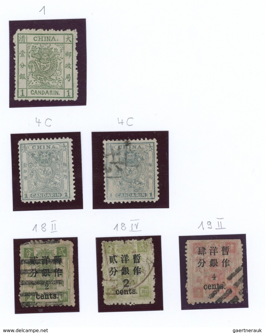 22382 China: 1880/2000 (ca.), All Chinese Area, Used And Mint Collection In A Binder On Leaves, From 1ca. - Autres & Non Classés