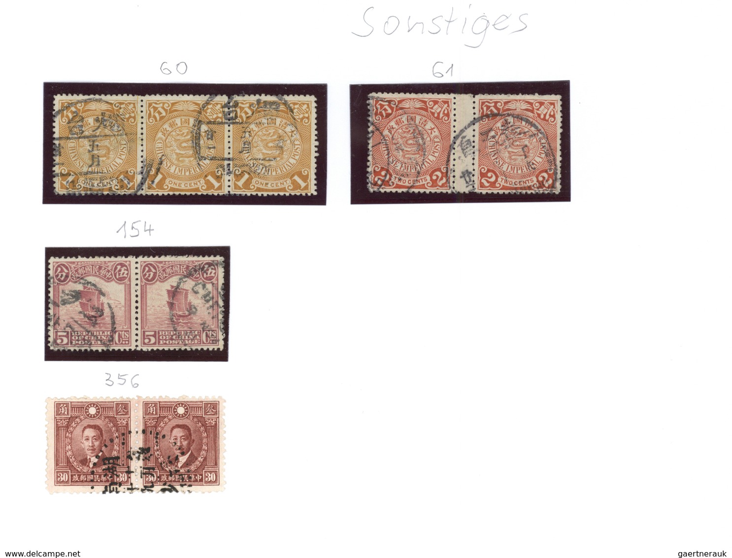 22382 China: 1880/2000 (ca.), All Chinese Area, Used And Mint Collection In A Binder On Leaves, From 1ca. - Autres & Non Classés