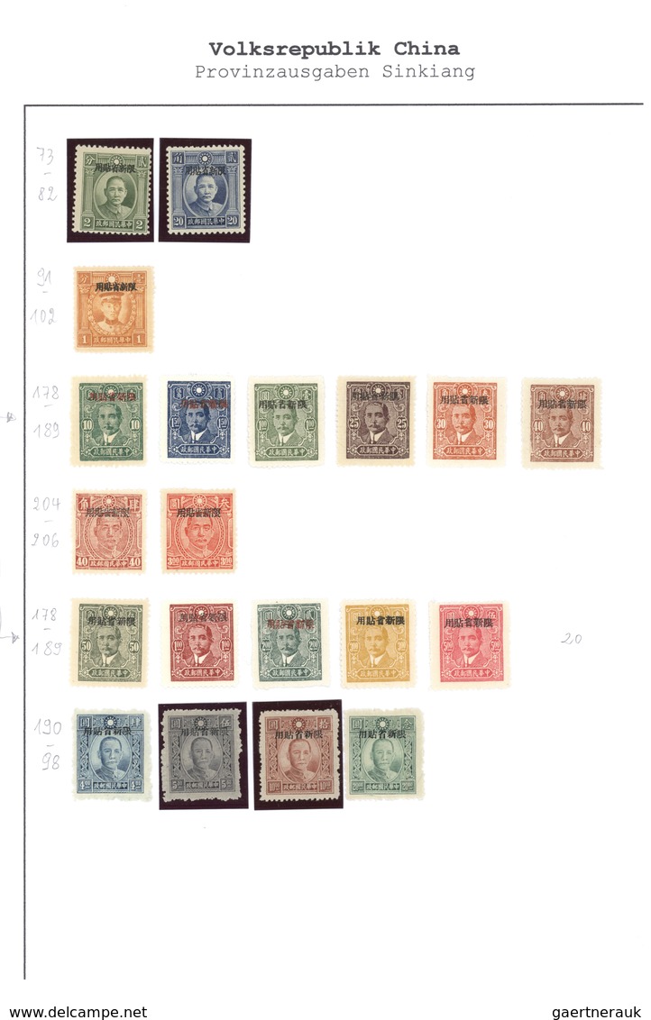 22382 China: 1880/2000 (ca.), All Chinese Area, Used And Mint Collection In A Binder On Leaves, From 1ca. - Autres & Non Classés