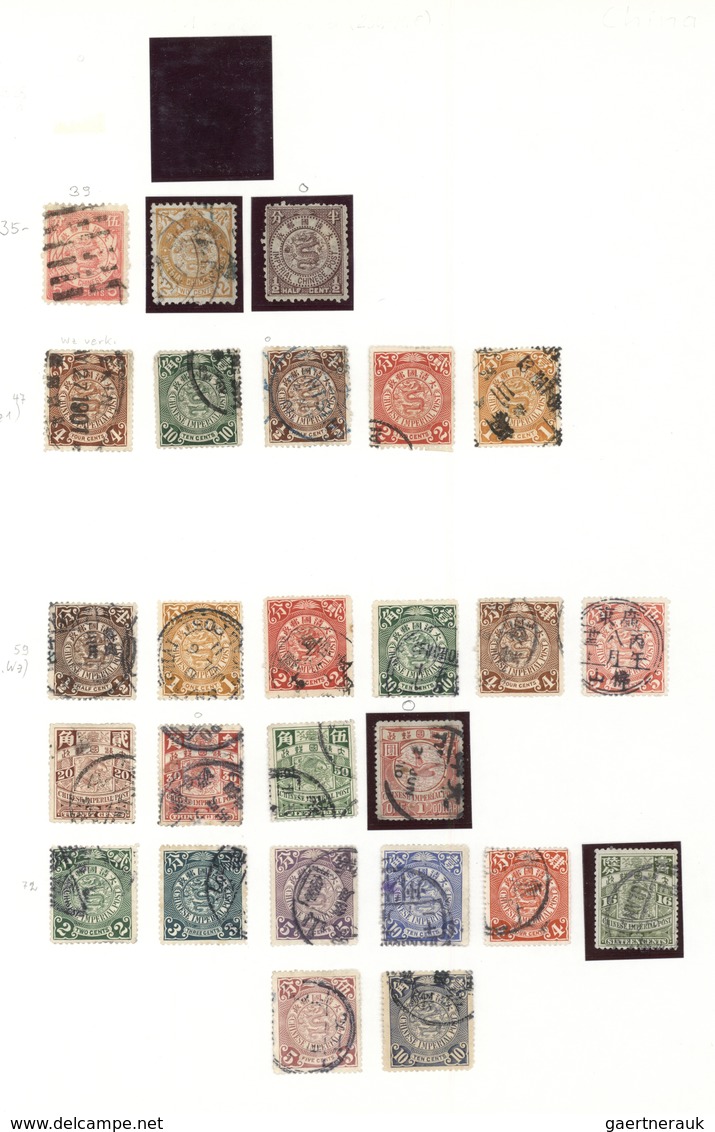 22382 China: 1880/2000 (ca.), All Chinese area, used and mint collection in a binder on leaves, from 1ca.