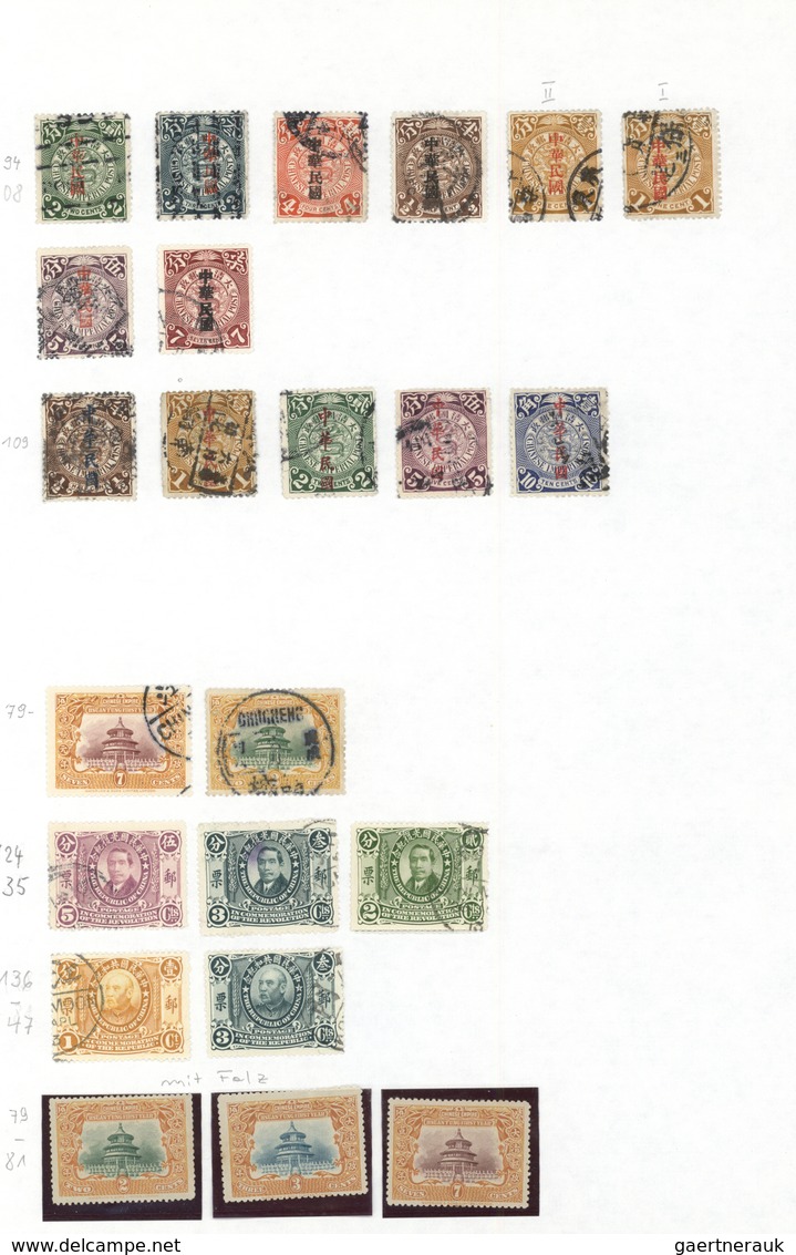 22382 China: 1880/2000 (ca.), All Chinese area, used and mint collection in a binder on leaves, from 1ca.