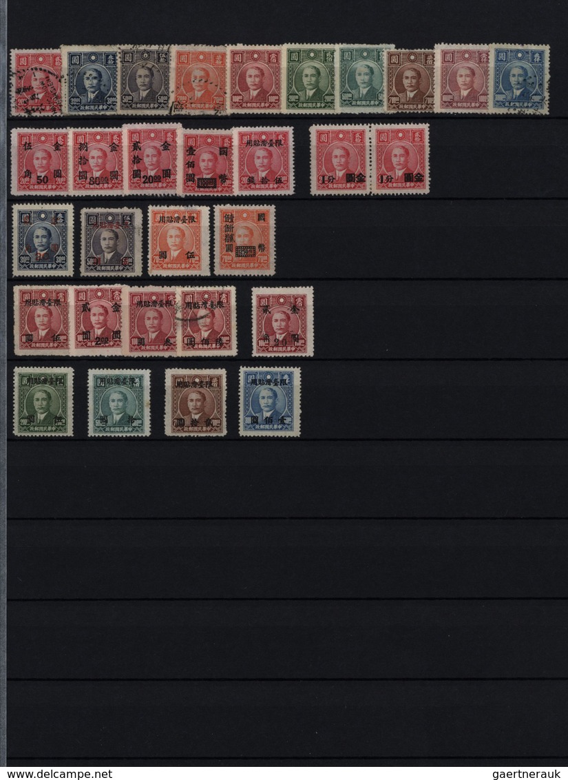 22383 China: 1888/1955 (ca.), mainly used in two large Lindner stockbooks inc. pairs/strips/blocks