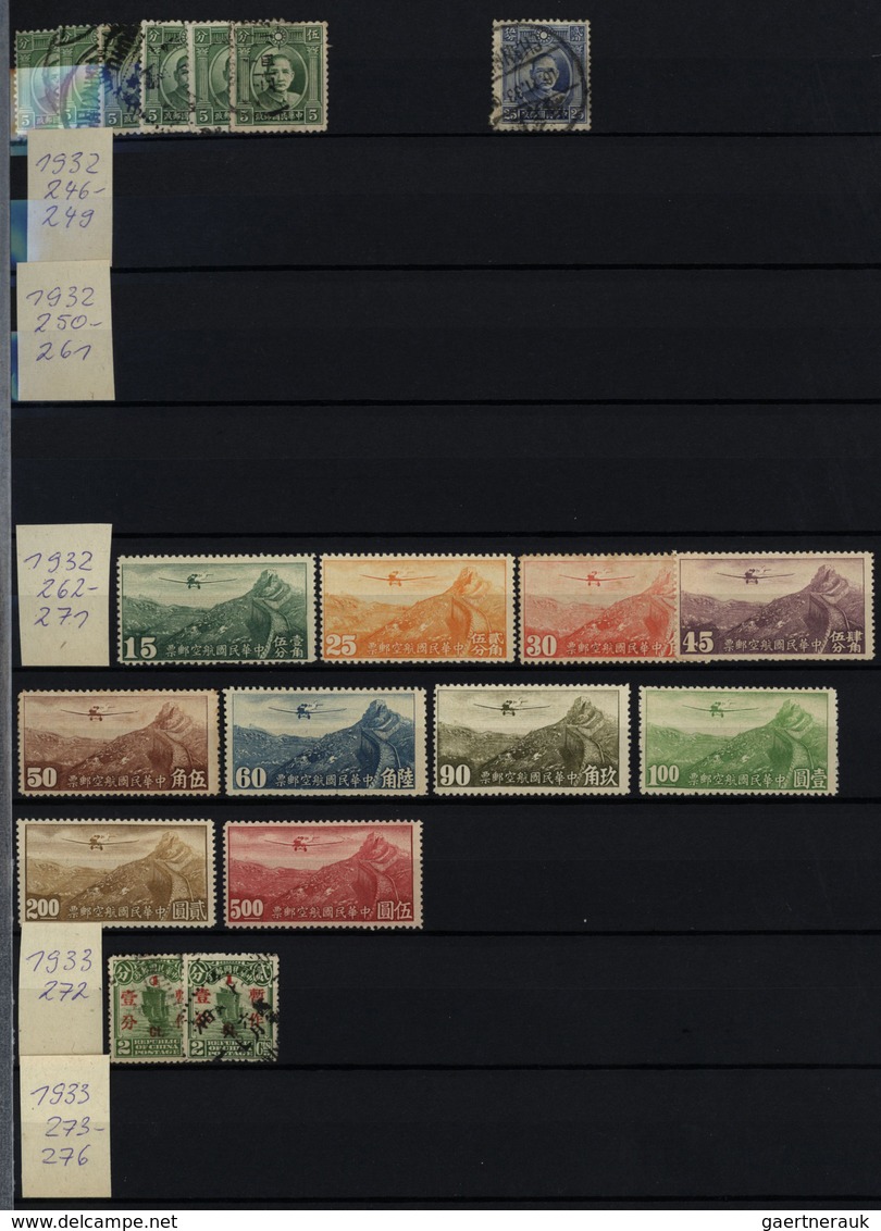 22383 China: 1888/1955 (ca.), mainly used in two large Lindner stockbooks inc. pairs/strips/blocks