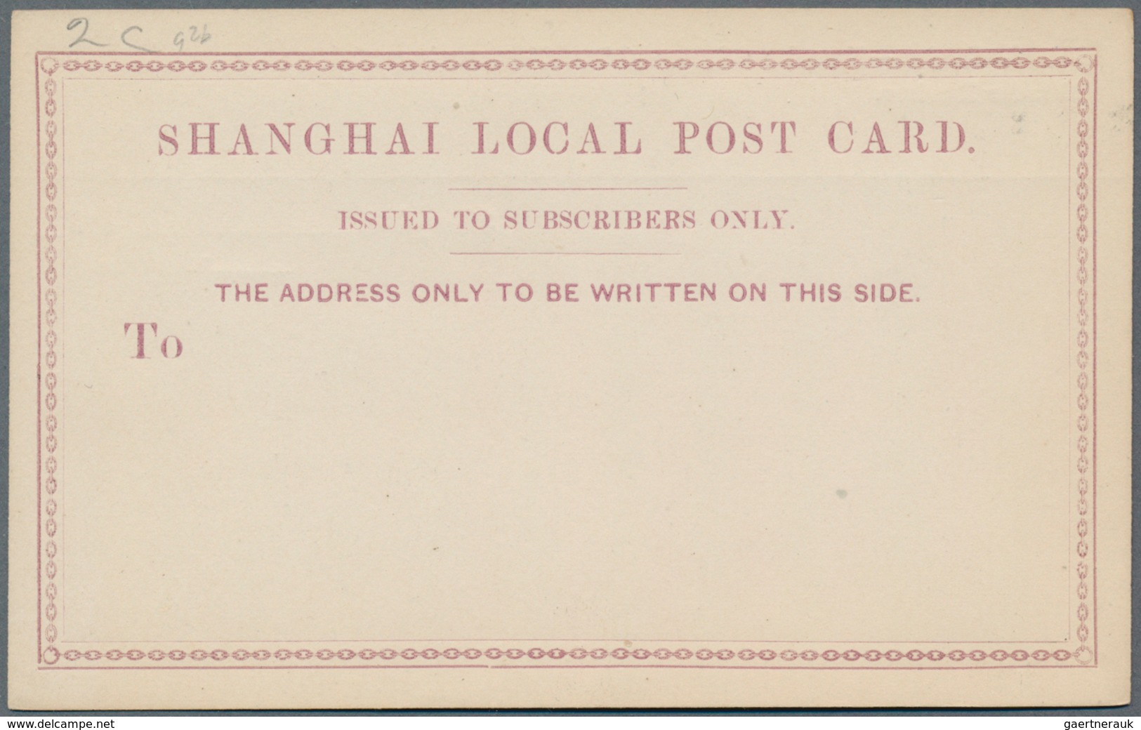 22408 China - Shanghai: 1889/97 (ca.) Mint Lot Stationery Cards (16) Or Letter Cards (2). Inc. Subscriber - Autres & Non Classés