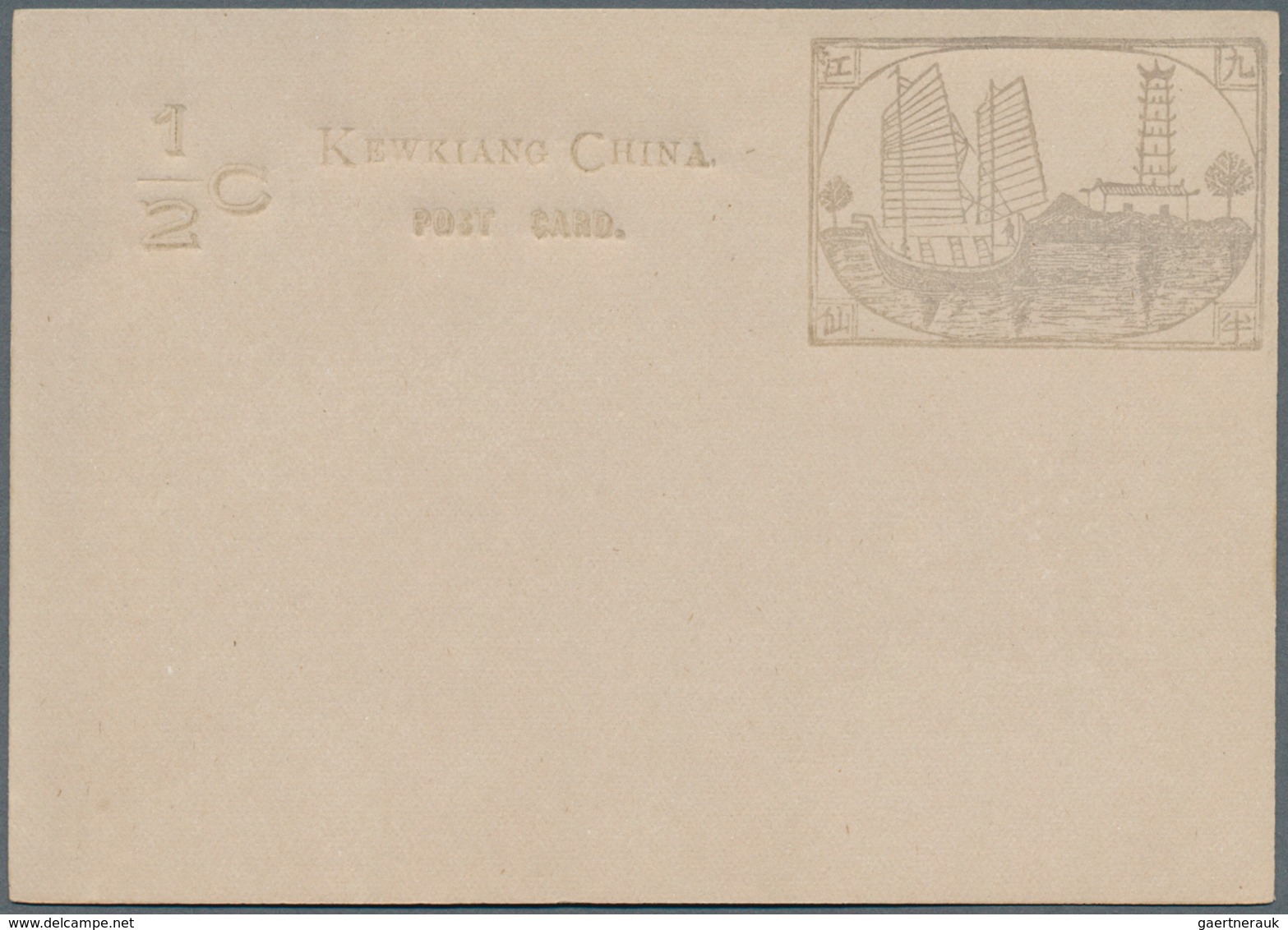 22410 China - Ganzsachen: Local Posts, Mint Stationery, Kewking Card 1/2 C. (7, Shades), Chinkiang Card 1 - Cartes Postales