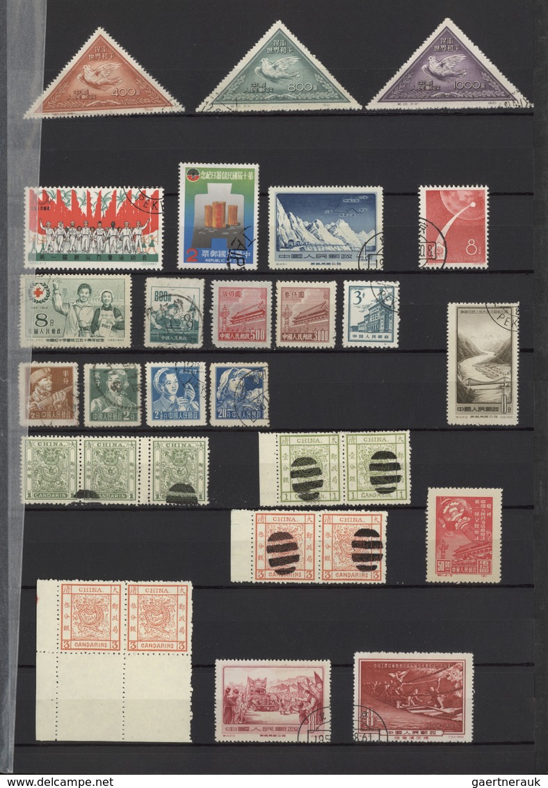 22432 China - Volksrepublik: 1900/2010 (ca.), misellaneous balance in several albums, from some Imperial C