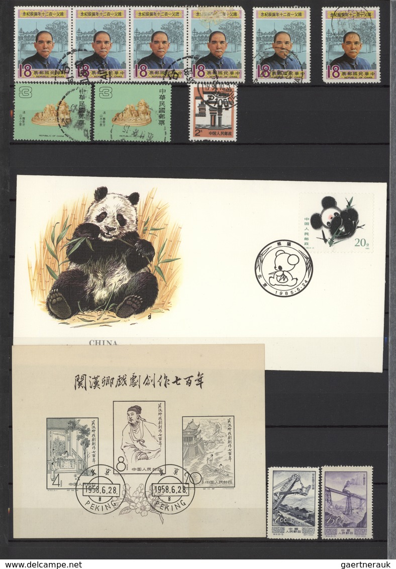 22432 China - Volksrepublik: 1900/2010 (ca.), misellaneous balance in several albums, from some Imperial C