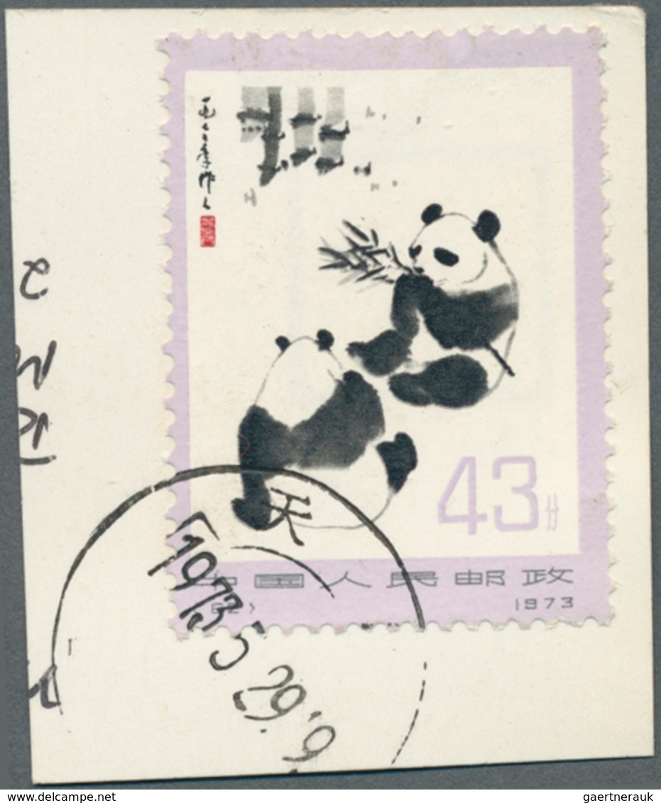 22451 China - Volksrepublik: 1962/2008 (ca.), shoebox full of cut-outs of PR China and Taiwan, appr. 1,6 k