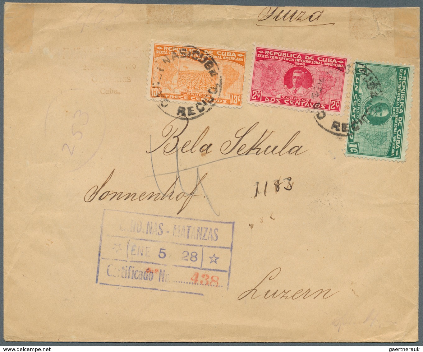 22480 Cuba: 1840 - 1968 (ca.), lot of 136 items with many better ones, including interesting cancellations