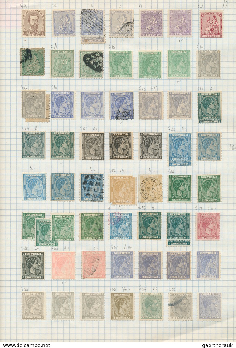 22483 Cuba: 1873/1980 (ca.), Used And Unused Collection Arranged On Pages, From Good Section Spanish Colon - Autres & Non Classés