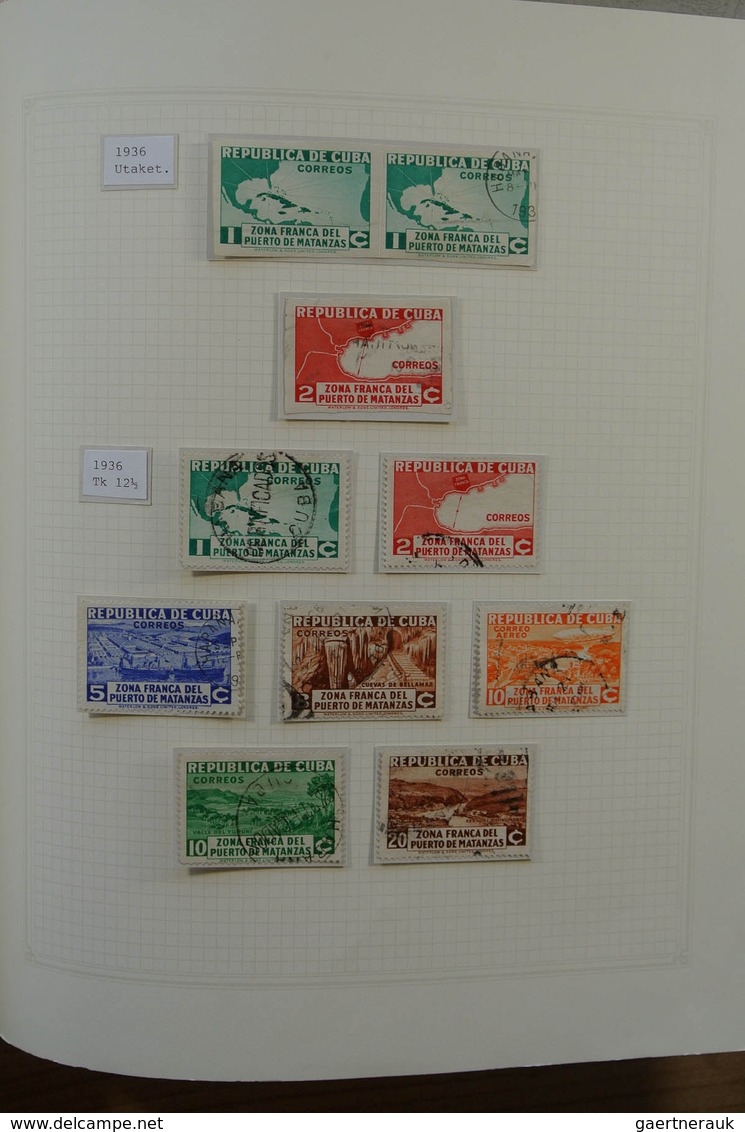 22486 Cuba: 1875-1958. Well filled, mint hinged and used collection Cuba 1875-1958 in 2 blanc albums, incl