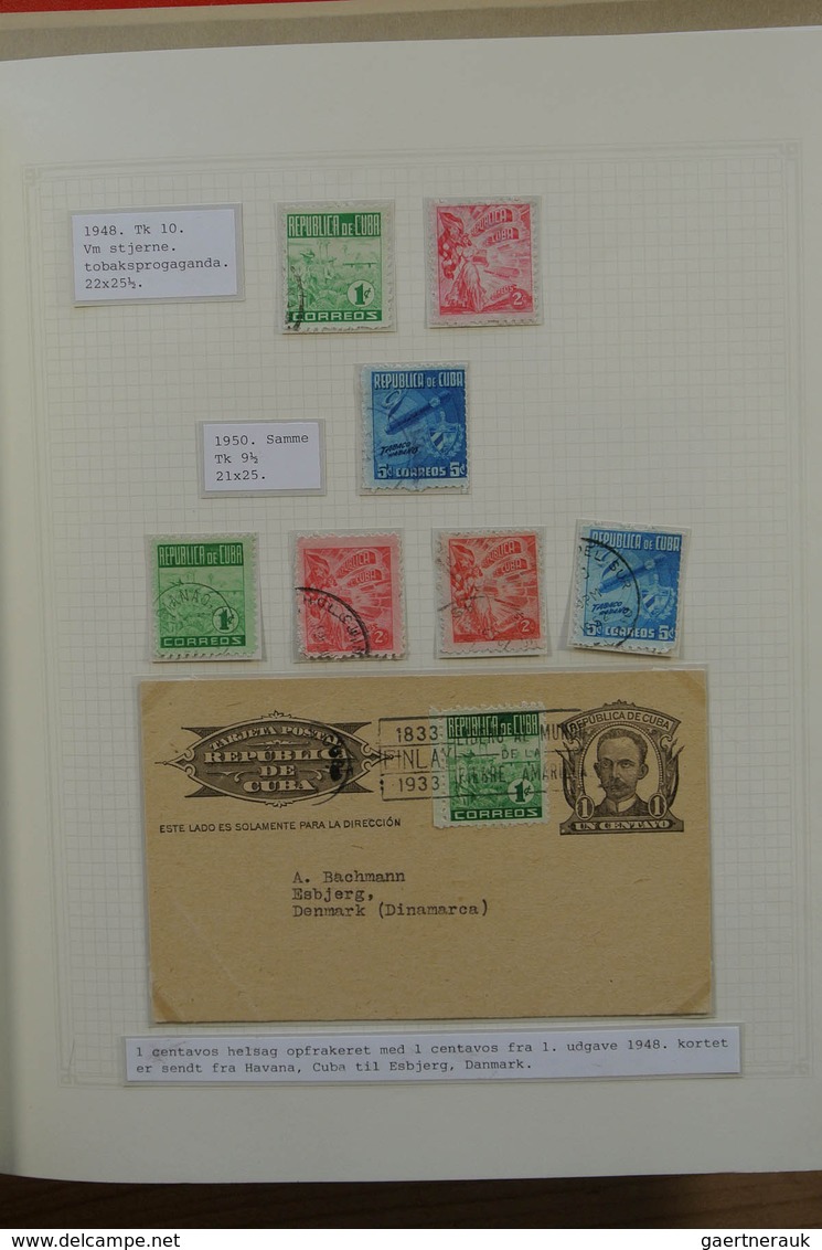 22486 Cuba: 1875-1958. Well filled, mint hinged and used collection Cuba 1875-1958 in 2 blanc albums, incl