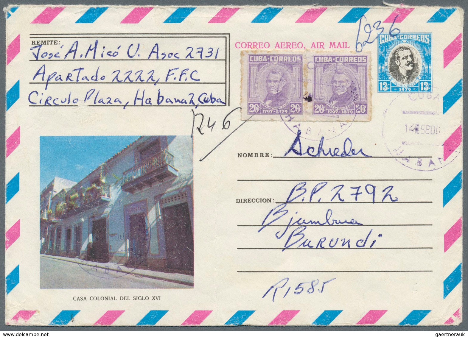 22491 Cuba: 1949/2000 (ca.), AEROGRAMMES: Accumulation With About 700 Unused And Used/CTO Aerogrammes With - Autres & Non Classés