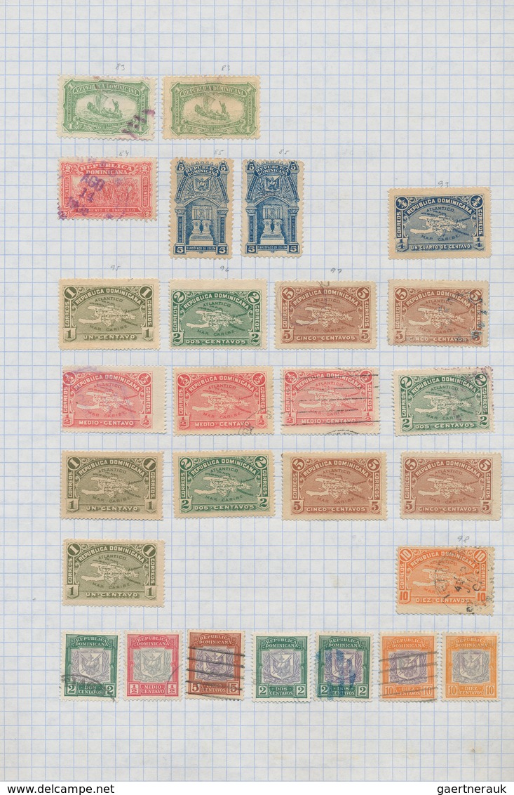 22503 Dominikanische Republik: 1879/1990 (ca.), Used And Mint Collection/accumulation On Leaves/stockpages - Dominikanische Rep.