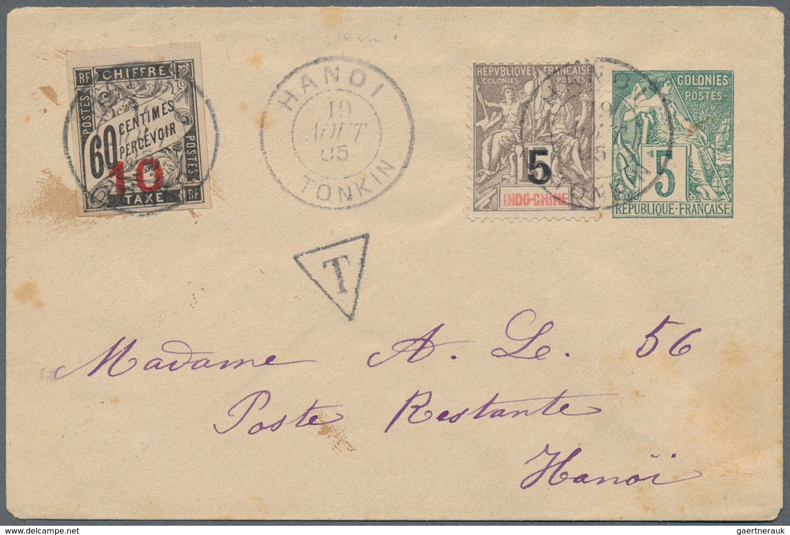 22575 Französisch-Indochina: 1875/1910 (ca.), collection of apprx. 145 covers/cards/stationeries, comprisi