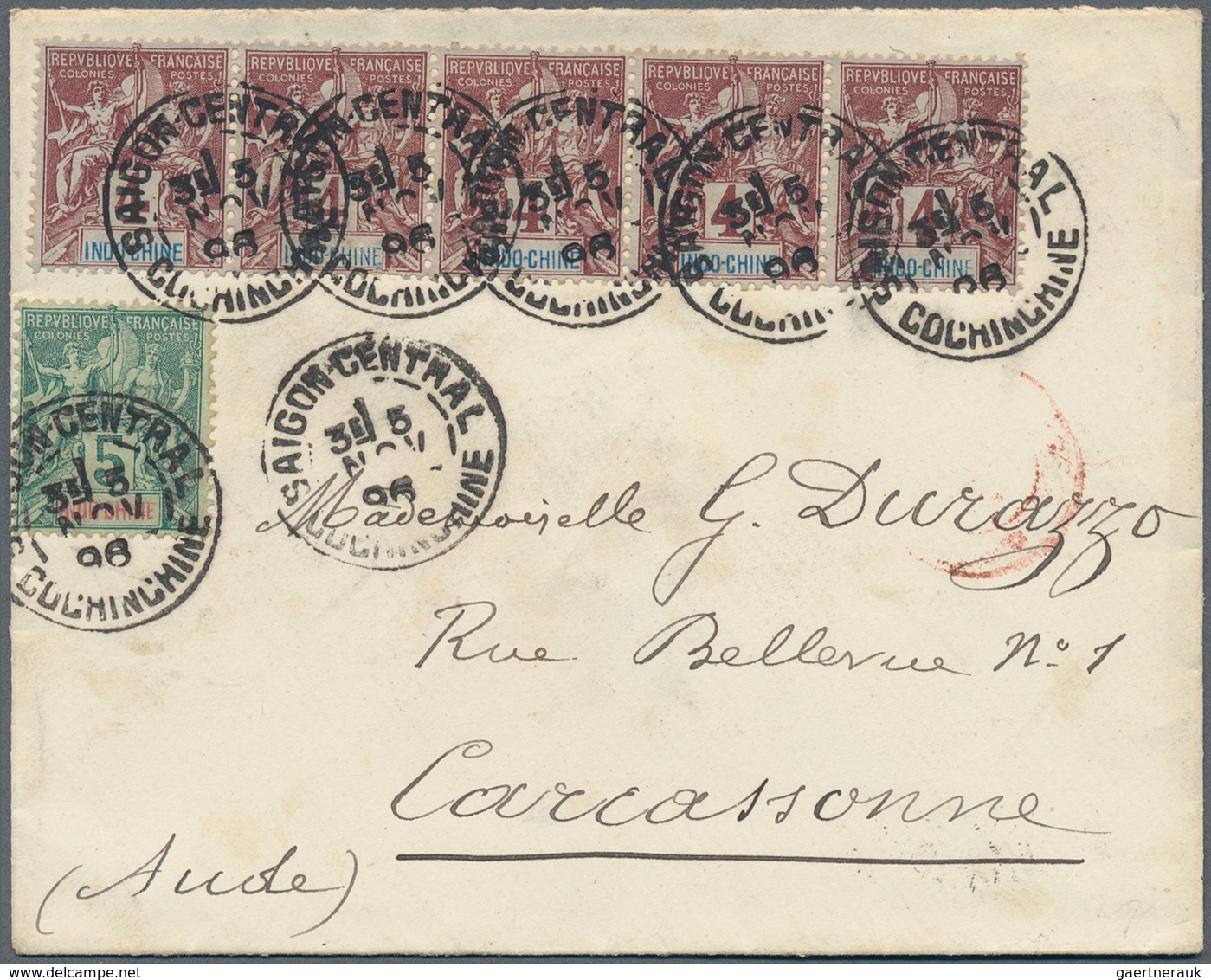 22575 Französisch-Indochina: 1875/1910 (ca.), collection of apprx. 145 covers/cards/stationeries, comprisi